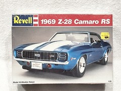💥💥REVELL 1969 Z-28 CAMARO RS FACTORY SEALED MOLDED IN BLUE 1/25 SCALE💥💥 READ