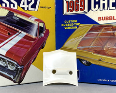 MPC 1969 CHEVROLET IMPALA HT/CV SS427 #369/469-200 AMT 1/25 NOS CUSTOM HOOD ONLY