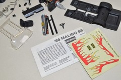 Vintage Monogram 1966 MALIBU SS Junkyard Model Parts Lot Beautiful Paint 1/24