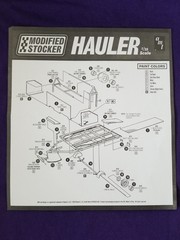 TRAILER HITCH & PIN / BALL from 53 Ford F100 Hauler AMT 1:25 Model Kit