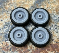 Resin 22 In. “The Caddy” Restomod Wheels, W/ One Inch Whitewalls,1/24 1/25 Scale
