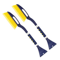 Heavy Duty 25 In. Snow Brush with Ice Scraper, Ergonomic Dual Handle Design – 2