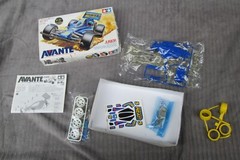 RARE Tamiya Avante Jr Special Version 18507 Clear Chassis Yellow Tires 1990 NOS