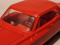 Vintage Jo-Han 1962 Plymouth Fury HT 1/25 Scale Built Kit – Nice, Unpainted Red