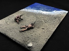 1/35 Scale Military Diorama Base Terrain Display Model Soldiers Figures Diecast