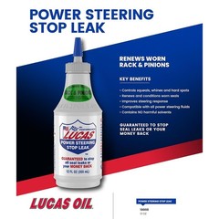 Lucas Oil Power Steering Stop Leak – 12 Ounce