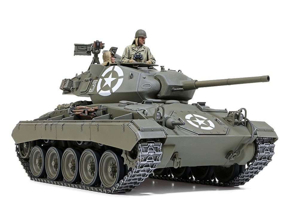 New kit Tamiya 1/35 U.S. Light Tank M24 Chaffee European Theater from JP 17306