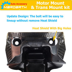 Set of 3, Front Motor Mount and Trans Mount Compatible with 2007-2013 Silverado