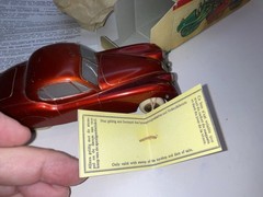 PRAMETA 1948 Jaguar XK120 1/43 Wind-Up Promo Maroon VF+ w/BOX/Key/card Kolner