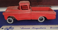 vtg Chevrolet Friction APACHE Pickup Red PARTS REPAIR SHIPPING INCL promo model