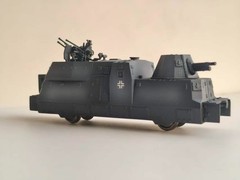 HO 1/87 World War II Armored Train bp-42 DRG Train Model Gun Movable Figure Toys