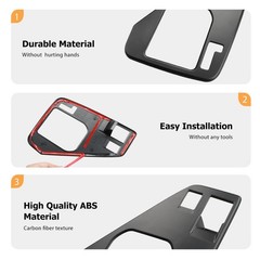 INTGET Matte Gear Panel Cover for 2024 2025 2026 Crosstrek/Impreza Accessories M
