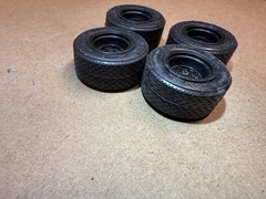 VIntage NASCAR Ford Wheels & Tires 1/25 Scale Rims GoodYear Blue Streak FULL SET
