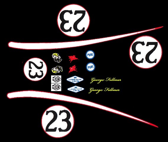 #23 George Follmer Lola T70 1970 1/24th – 1/25th Scale Decals