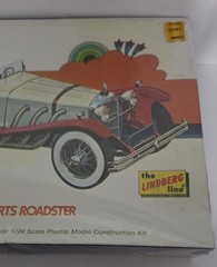 VINTAGE 1973 Lindberg 1929 Mercedes Benz SSK Sports Roadster 1/24 model kit Seal