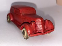 Lot 3 Rubber 1935 FORD Tudor Slantback BARR Co Promo 1/48 VG+ 4” Green Red