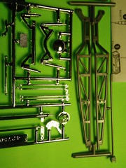 1976 Chevy Vega Funny Car Dragster 1/25 frame chassis axle rear end roll cage