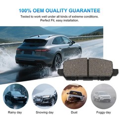 HECHENQICHE Rear Semi-Metallic Brake Pads for Honda HR-V & CR-Z