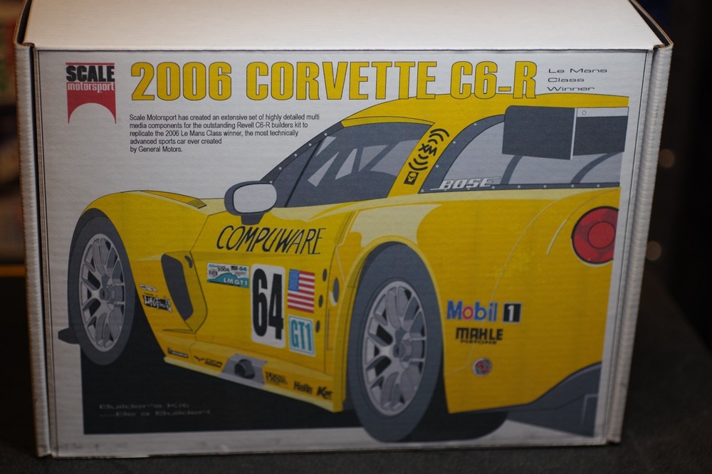 Revell Scale Motorsport 1/24 C6-R Corvette!!!! RARE!!! Aluminum Wheels!!! P-E!!!