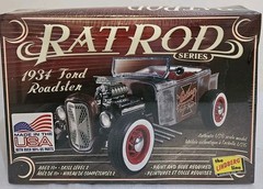 Lindberg 1934 Ford Roadster Rat Rod Series Model Kit 1/25 Scale – New Sealed