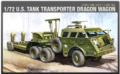 Academy 1/72 US Tank Transporter Dragon Wagon Trailer Plastic Model Kit #13409