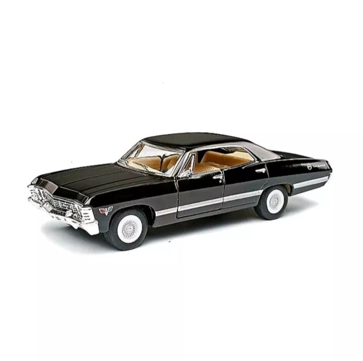 5418D: By Kinsmart 1967 Chevrolet Impala Diecast Model Toy : 1/43 Black Color