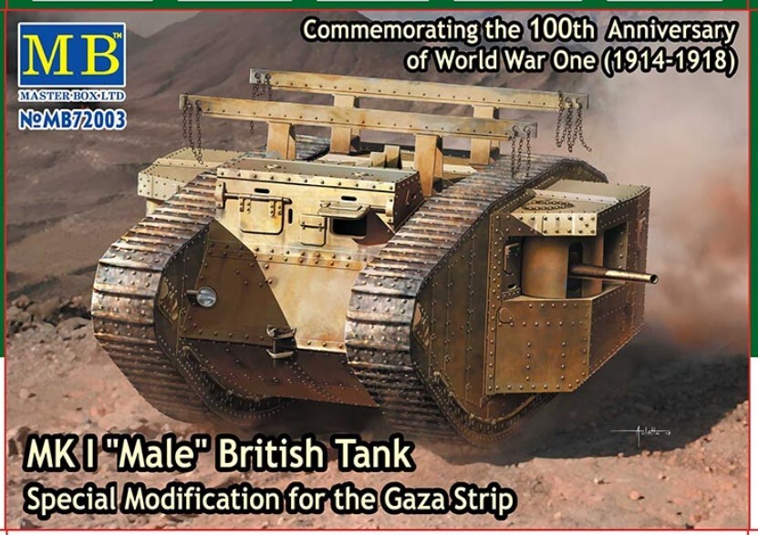 Master Box 72003 MK I Male British Tank Special Modification for Gaza Strip 1/72