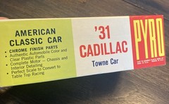 Vintage PYRO 1/32 Antique Model Car Kit 1931 Cadillac Towne Car C346-79