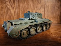 *RESTORATION REQUIRED Vintage British Cromwell Mk. IV (A27M)) WWII, Heavy Resin