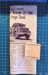 ORIGINAL MONOGRAM 4 STAR NO PM22-169 EAGER BEAVER 21/2 TON TRUCK 1957 MODEL KIT