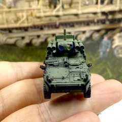 Tank World Mobile War 1/144 Stryker Wheeled Armored Vehicle Finished Model