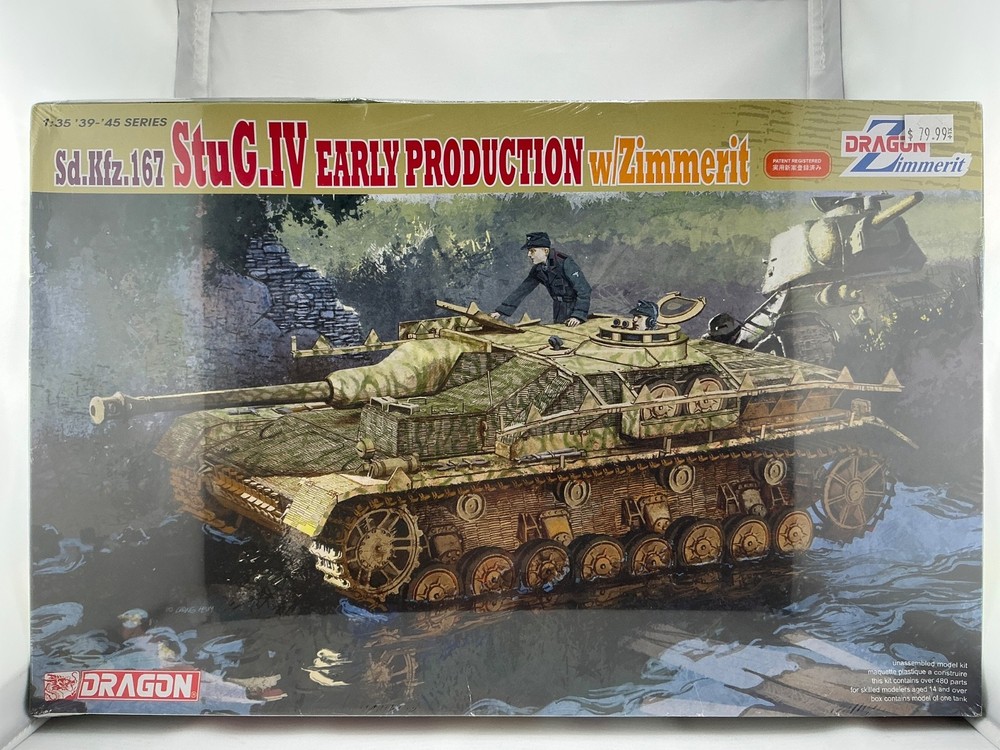 DRAGON 6576 1:35 Sd.Kfz.167 StuG.IV EARLY PRO. w/Zimmerit w/Photo-Etched Parts