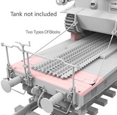 T-Model TB101 1/35 German 80Ton Type SSyms Flatcar Schwerer Platformwagen