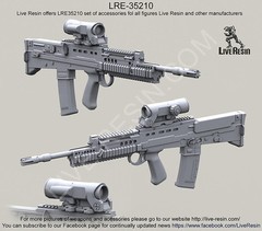 Live Resin 1/35 LRE-35210 L85A1 SA80 Assault Rifle with Iron Sight (3)