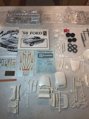A9E AMT 1950 Ford Convertible Customizing Series 1:25 Model Kit #6831 Complete