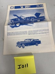 Revell 1955 Chevy Model Kit #H-1374… Please read 1974 Instructions Only