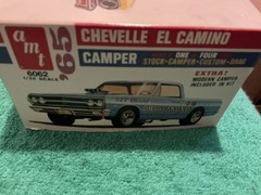 1 25 scale model parts 65 El Camino Chassis Partially Built Only