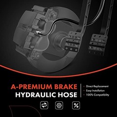 Front Driver Brake Hydraulic Hose Compatible with Select Dodge Models – Ram