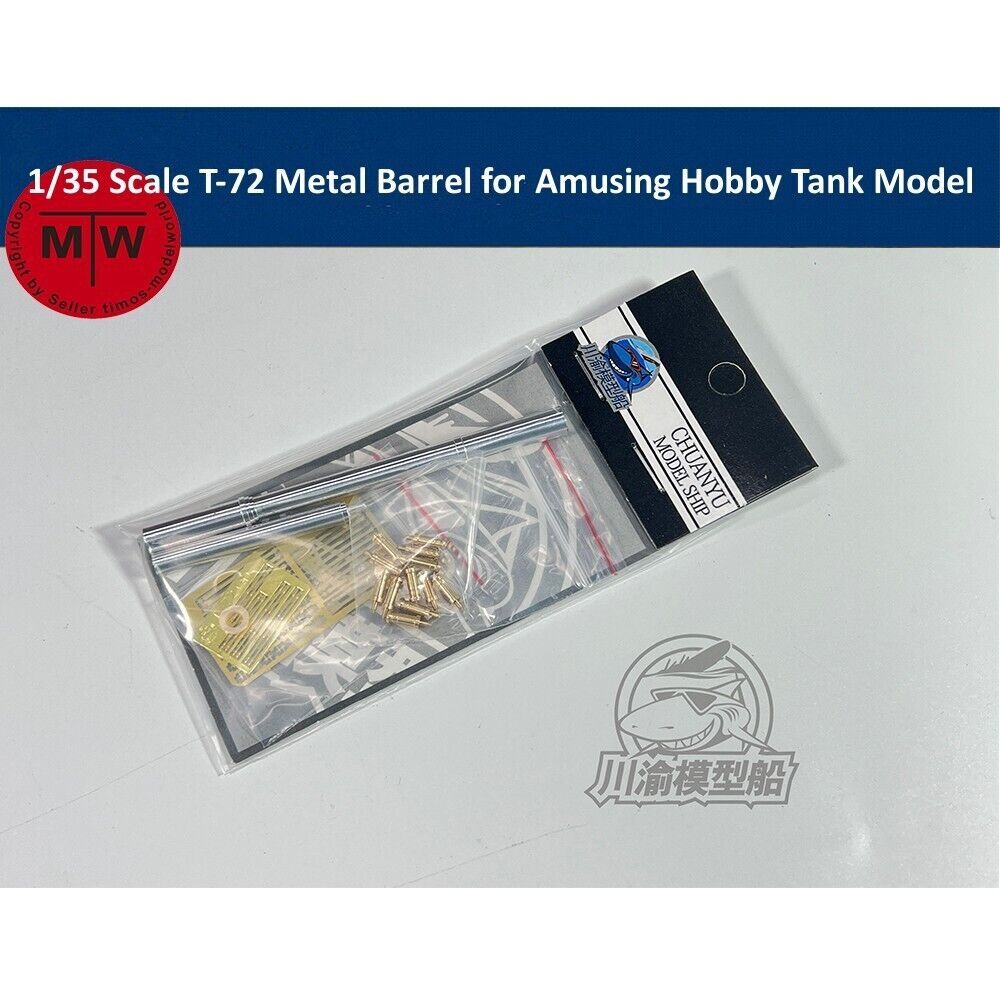 1/35 Scale T-72 Metal Barrel Shell Kit for Amusing Hobby Tank Model