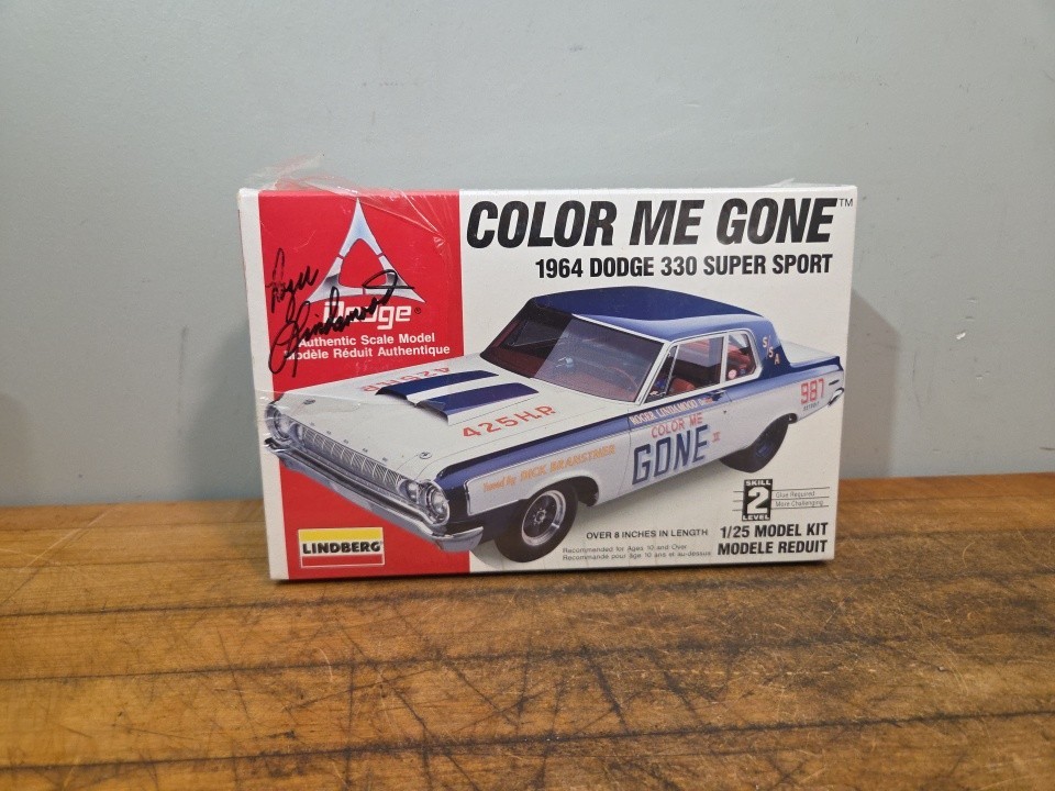 Lindberg Roger Lindamood Autograph Me Gone 1964 Dodge 330 Super Sport NEW