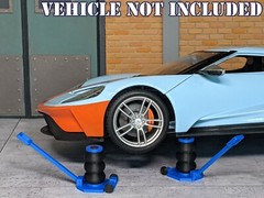 1/18 Scale Pneumatic Jacks – For car garage/repair workshop diorama (set of 2)