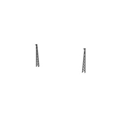 3D Printed 1/350/700 USS Essex (CV-9) Aircraft Carrier Mast Unpainted