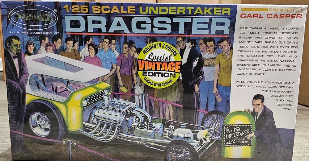 Polar Lights The Undertaker Dracula Dragster 1/25 Scale Model Sealed Mint In Box