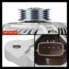 A-Premium Alternator Compatible Smart Fortwo 2008-2016 1.0L 12V 90A 4-Groove