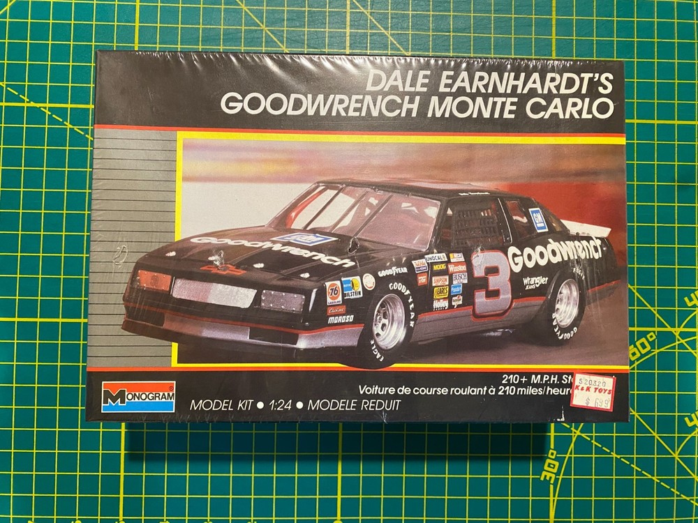 Dale Earnhardt #3 Goodwrench Monte Carlo Vintage Model Kit New Factory Sealed