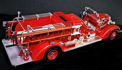 Fire Engine Truck Ford Built 1 Metal Model Vintage 1940 T 24 Pickup Car 16 A 25