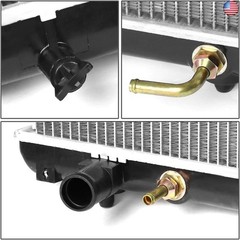 DNA Motoring OEM-RA-2430 OE Style Aluminum 23-1/8″ Core Radiator Compatible