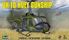 Historic UH-1D Huey Gunship Model Kit – 1:32 Scale with Detailed Crew Figures