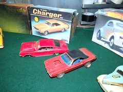 Vintage Lot 6 Built 1:24 Scale Model Car Kits Junkyard Lot Dodge Mopar GTX Charg