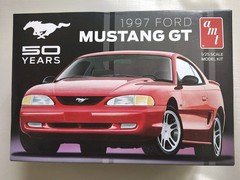 AMT 1997 Ford Mustang GT 50 Years 1/25 Scale Plastic Model By Round2 AMT864/12